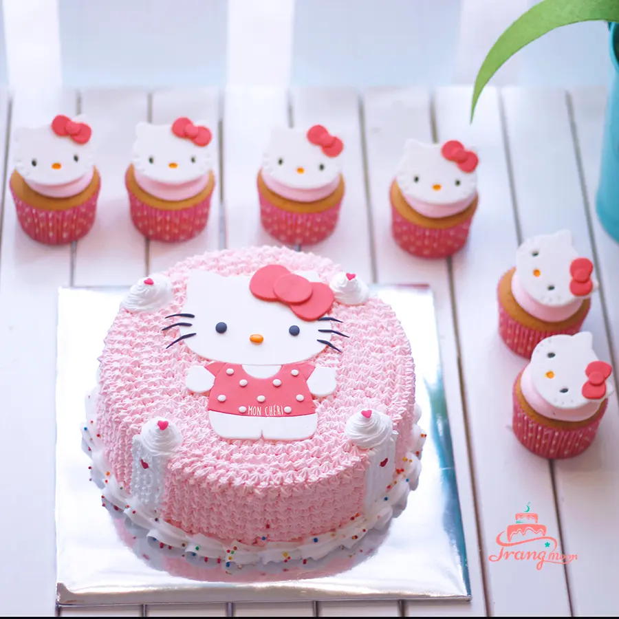 Bánh kem Hello Kitty là biểu tượng của sự ngọt ngào và tinh tế