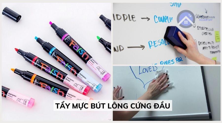 Cách tẩy mực bút lông dầu