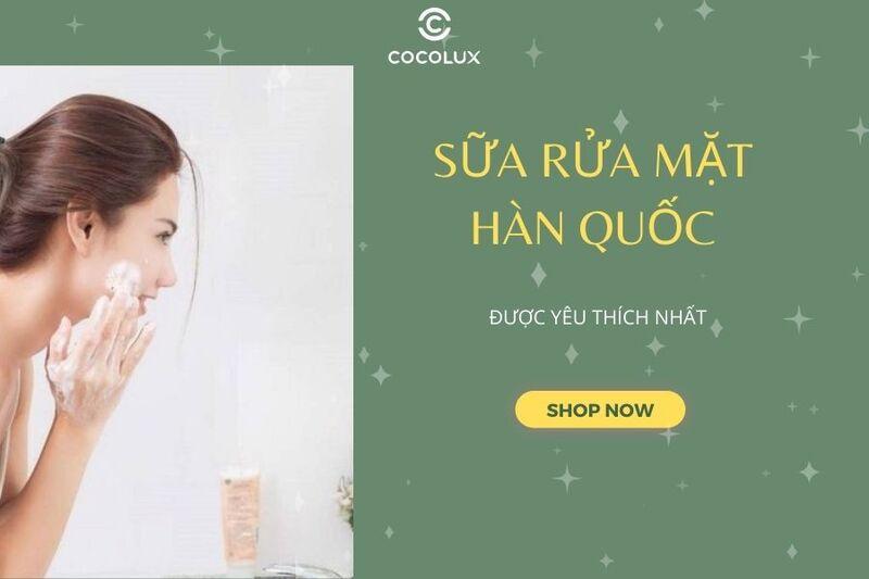 sữa rửa mặt hàn quốc được yêu thích nhất