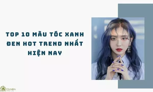 màu tóc xanh đen